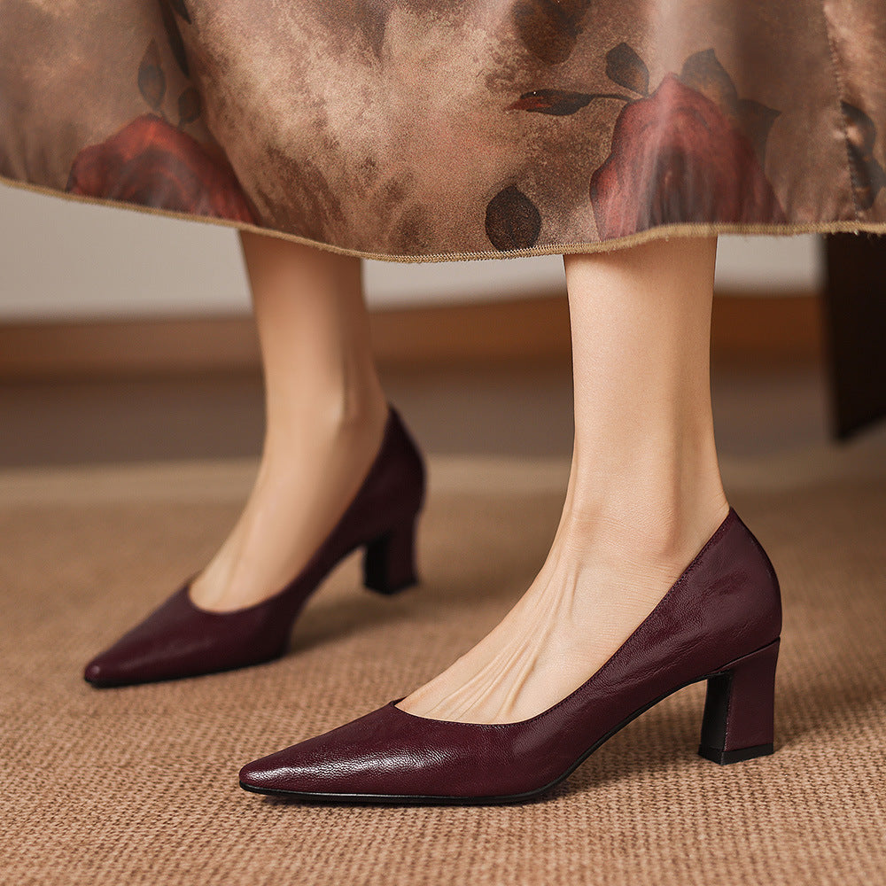 Lorvane Genuine Leather Heels