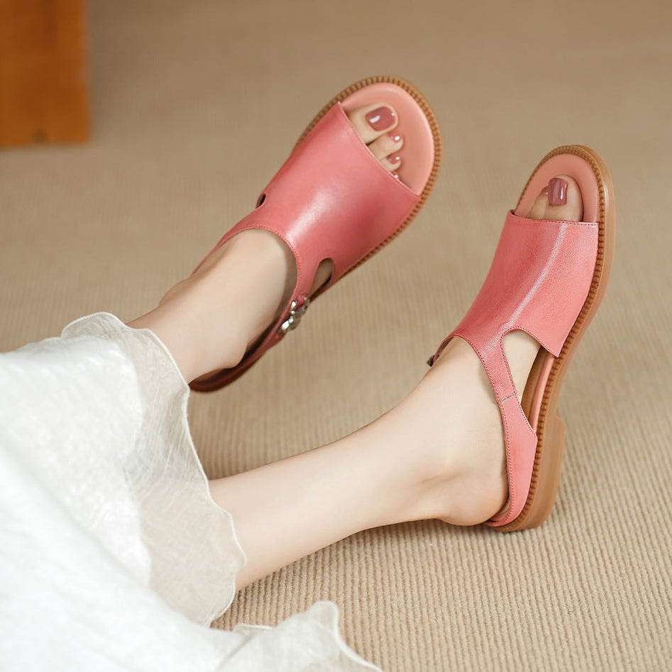 Nessa Genuine Leather Mules