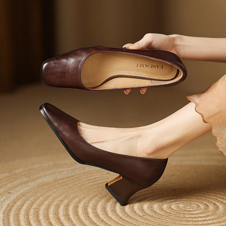 Eden Genuine Leather Heels