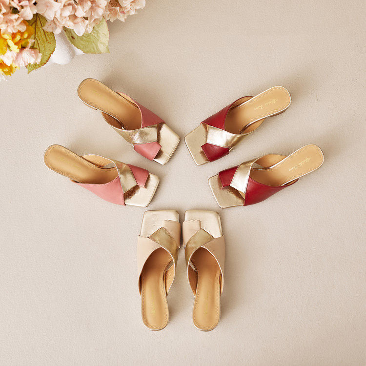 Opaline Genuine Leather Heels
