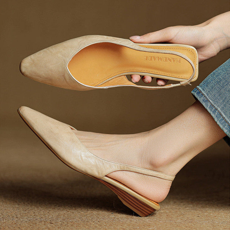 Leira Genuine Leather Flats
