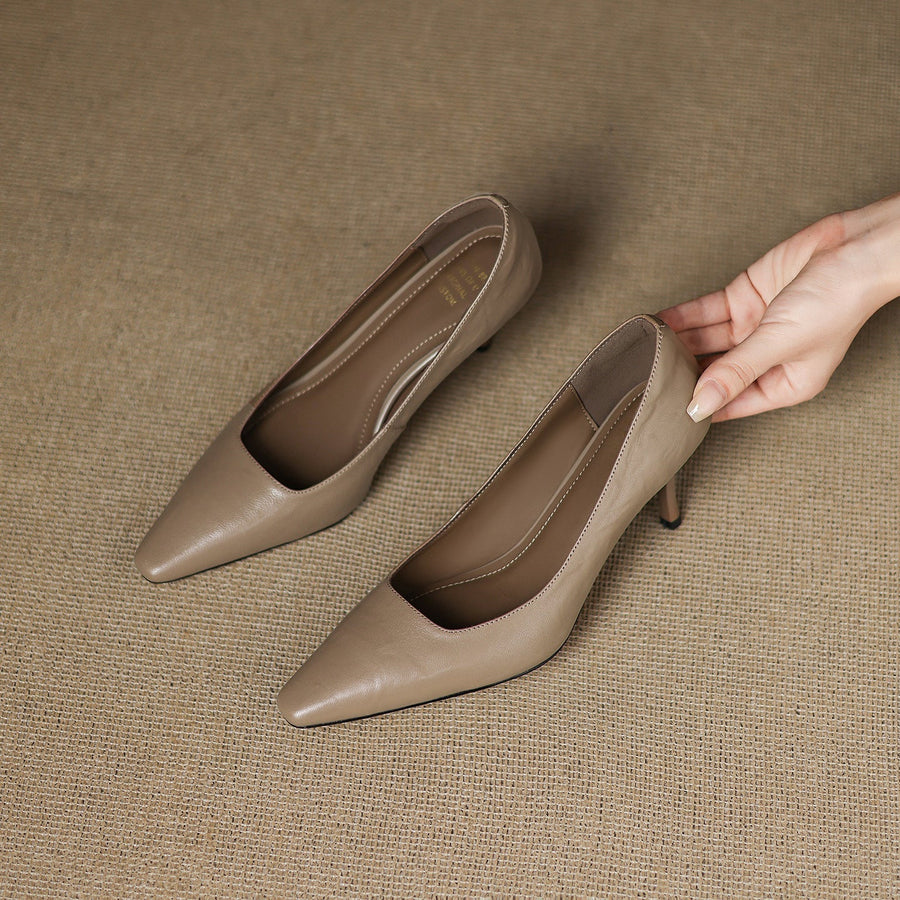 Zala | Genuine Leather Heels