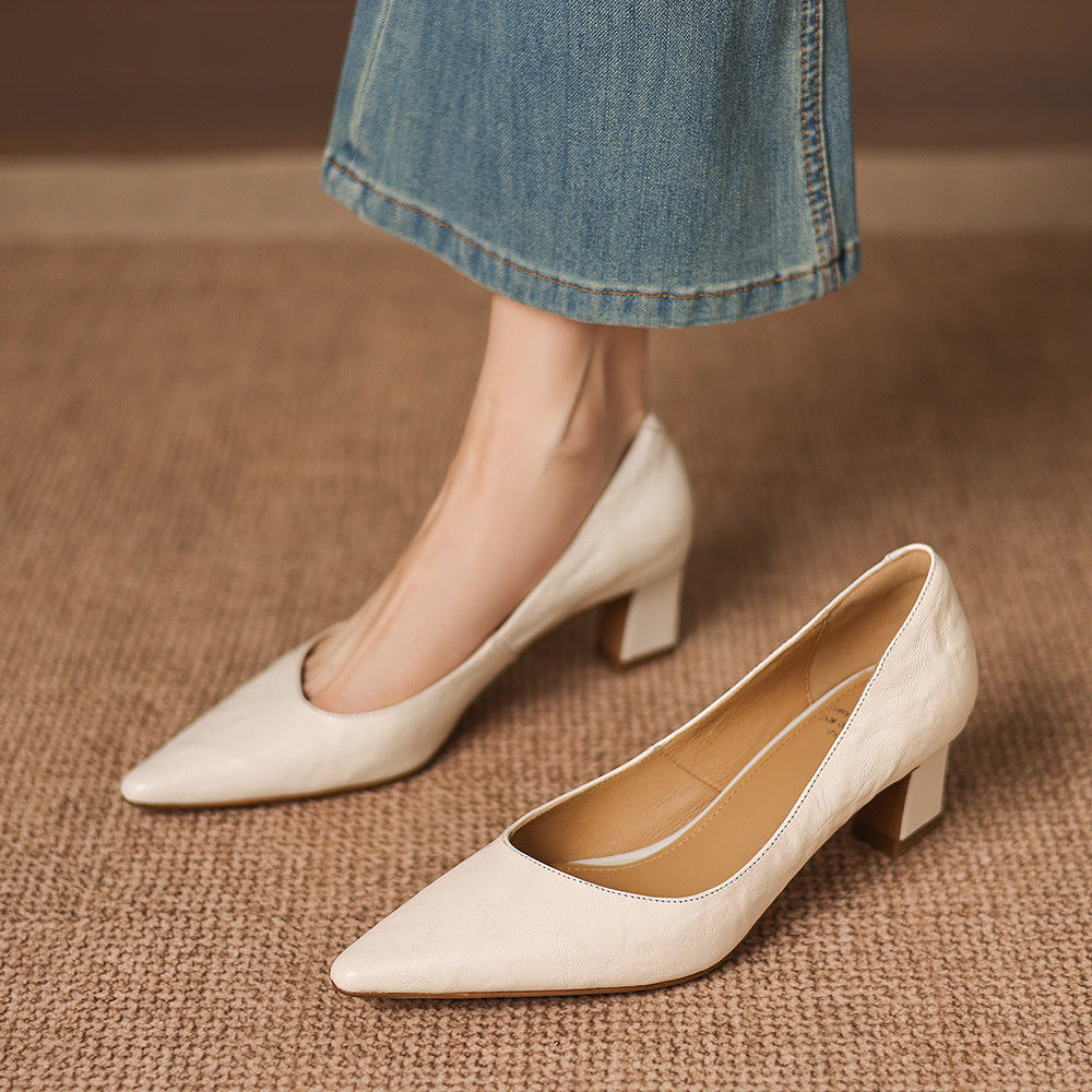Lorvane Genuine Leather Heels