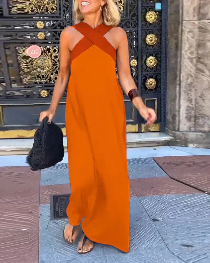 Quirine™ | Wrap-Front Maxi Dress-