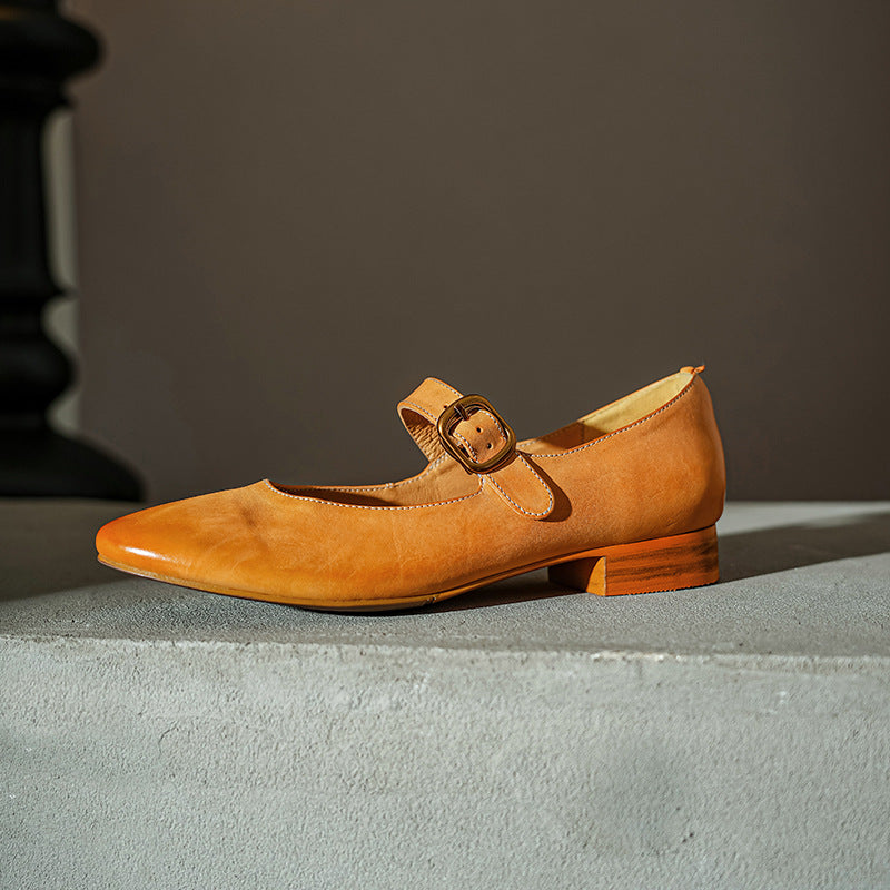 Galla Genuine Leather Heels
