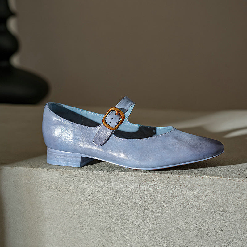 Galla Genuine Leather Heels