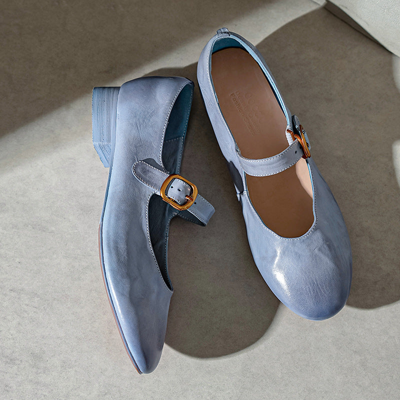 Galla Genuine Leather Heels
