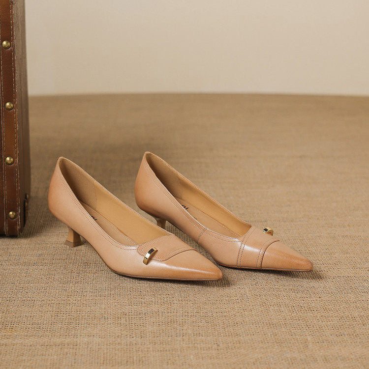 Verena Genuine Leather Heels