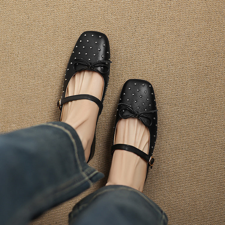 Belle Genuine Leather Mules
