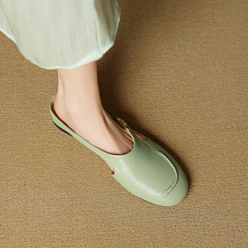 Zella Genuine Leather Mules