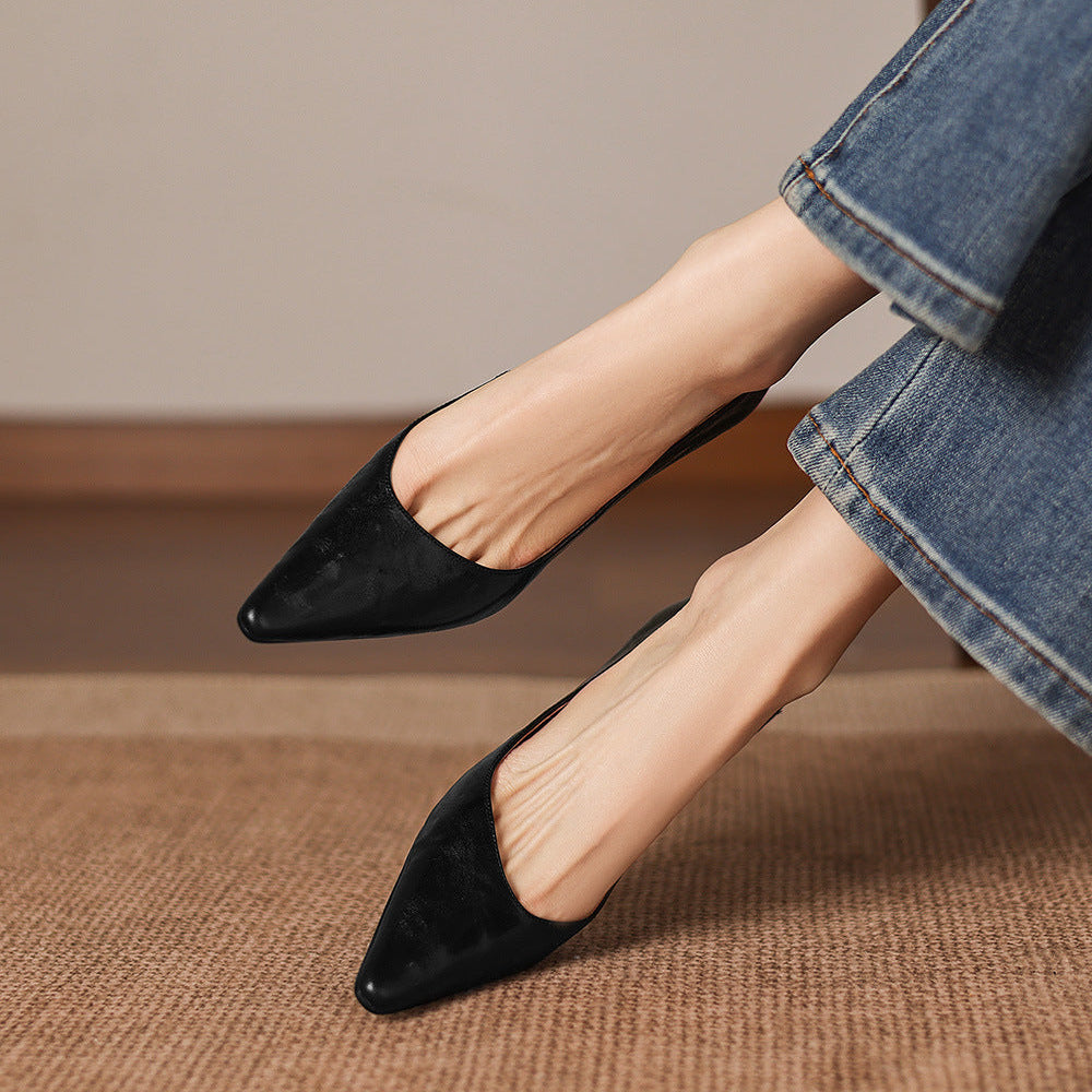 Lorvane Genuine Leather Heels