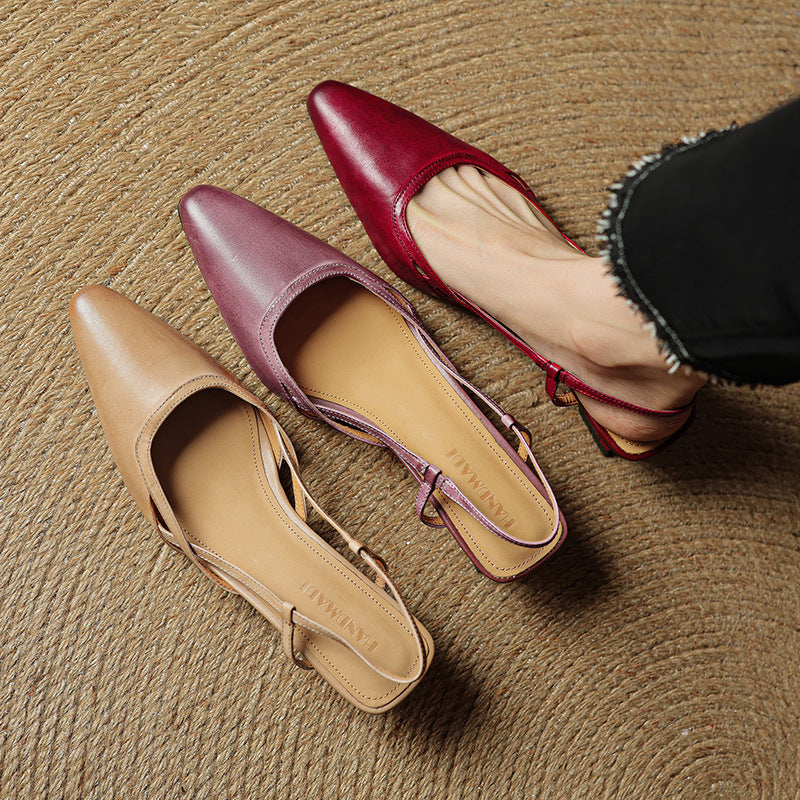 Tessia Genuine Leather Heels