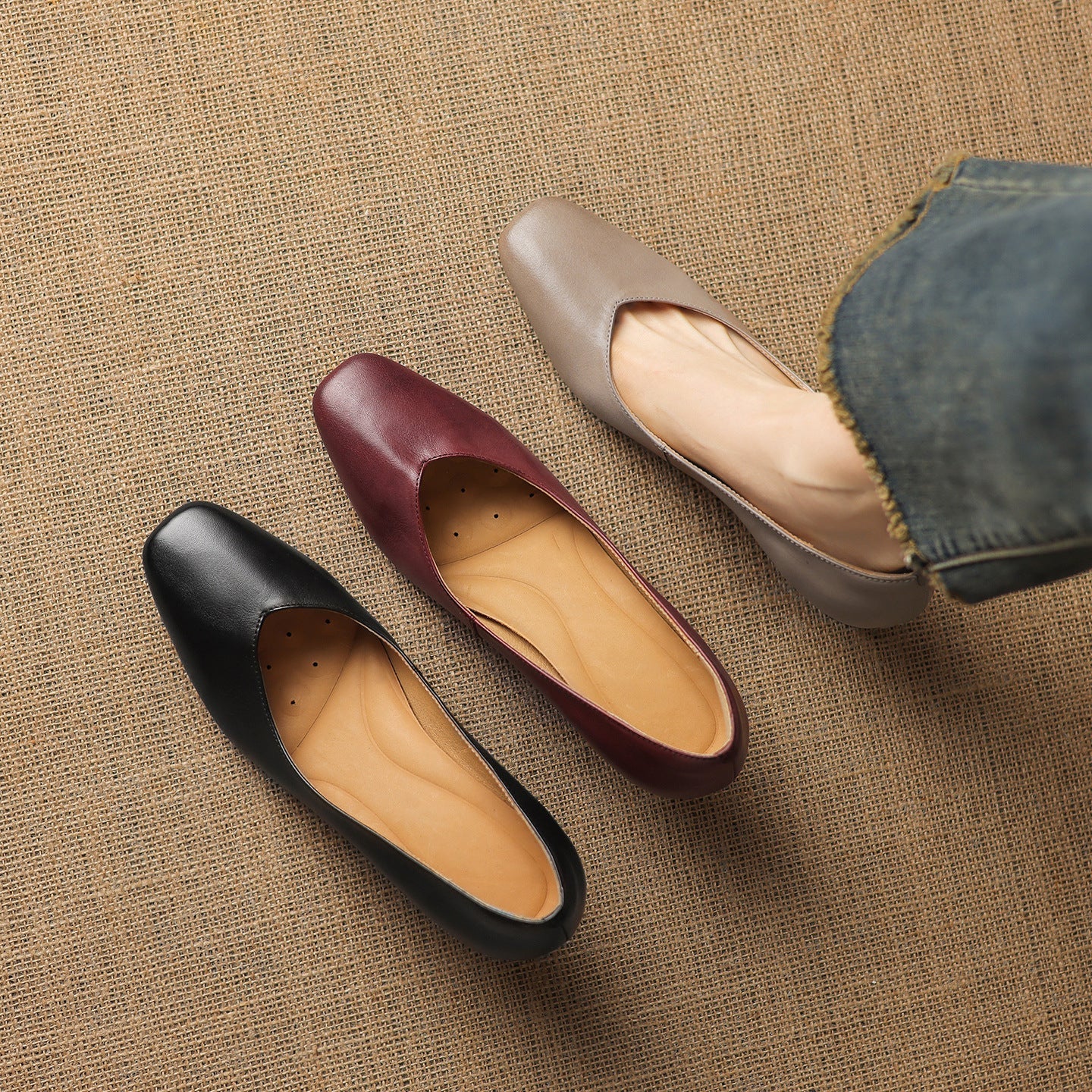 Orella Genuine Leather Heels