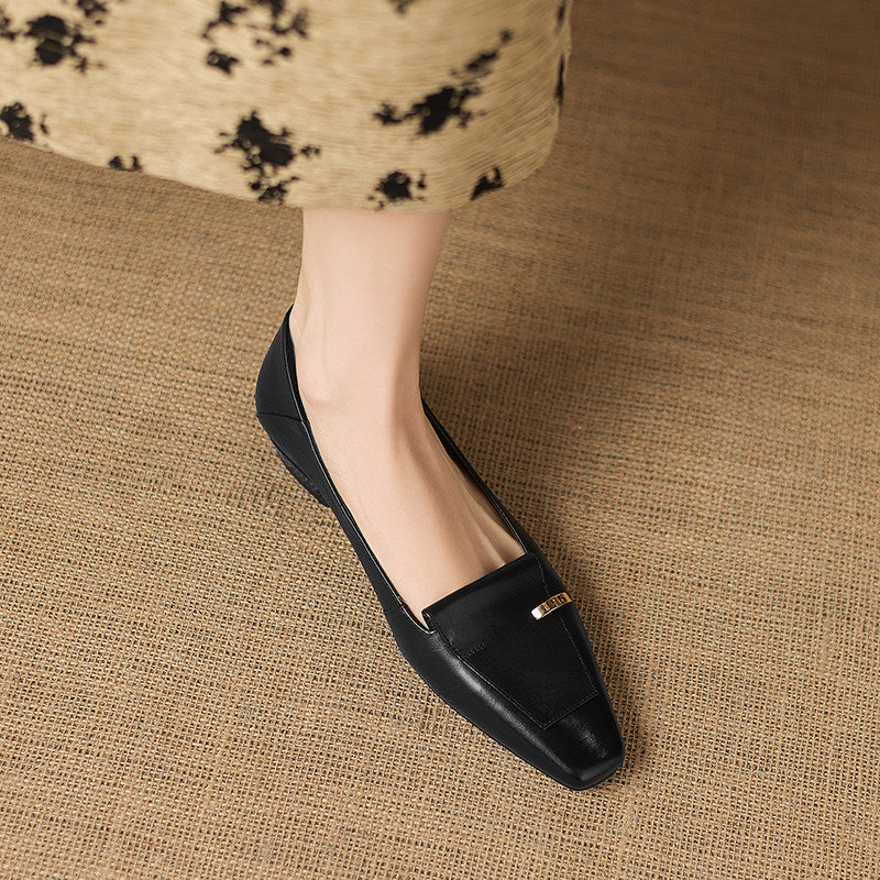 Luciana Genuine Leather Flats
