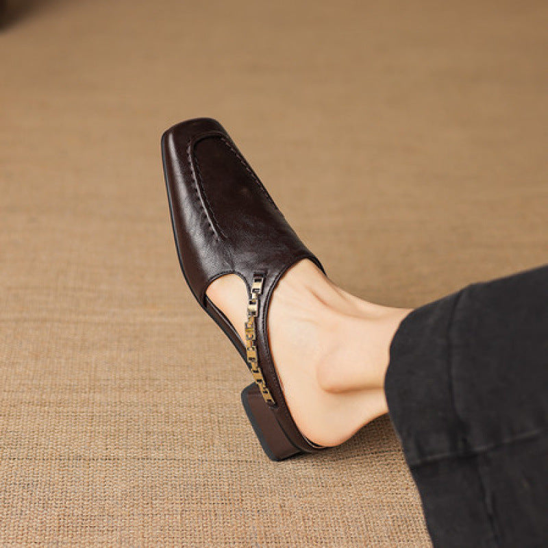 Nella Leather Mules