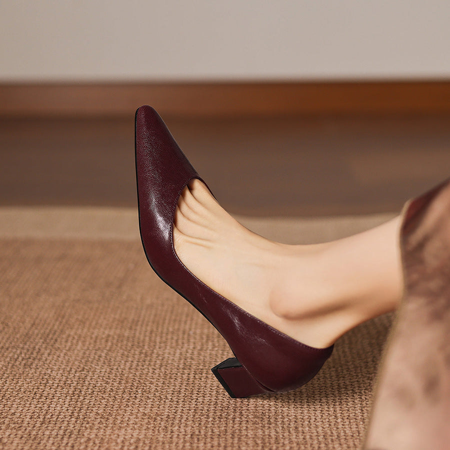 Lorvane Genuine Leather Heels