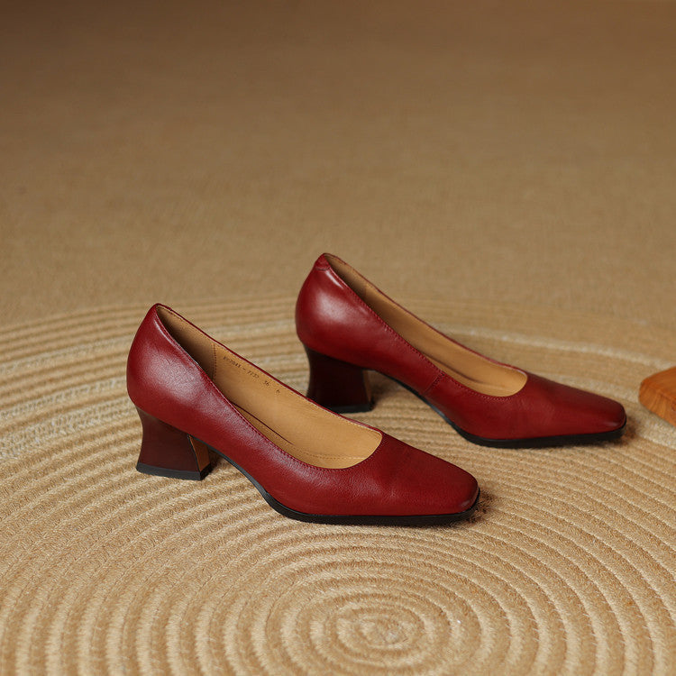 Eden Genuine Leather Heels