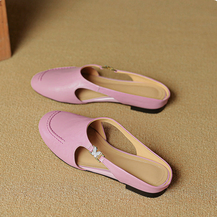 Zella Genuine Leather Mules