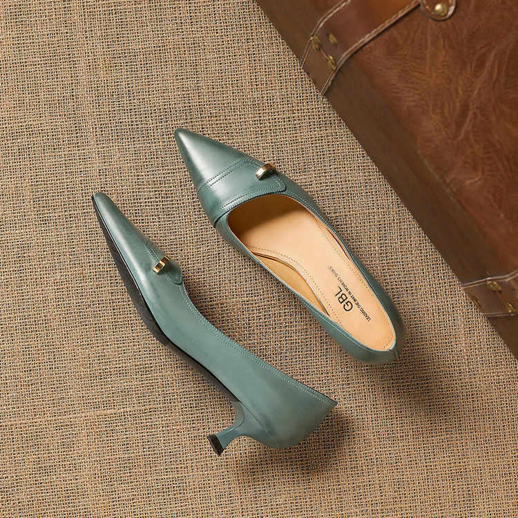 Verena Genuine Leather Heels