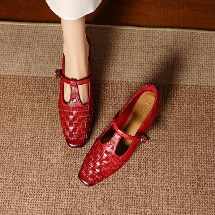 Soretta Genuine Leather Heels