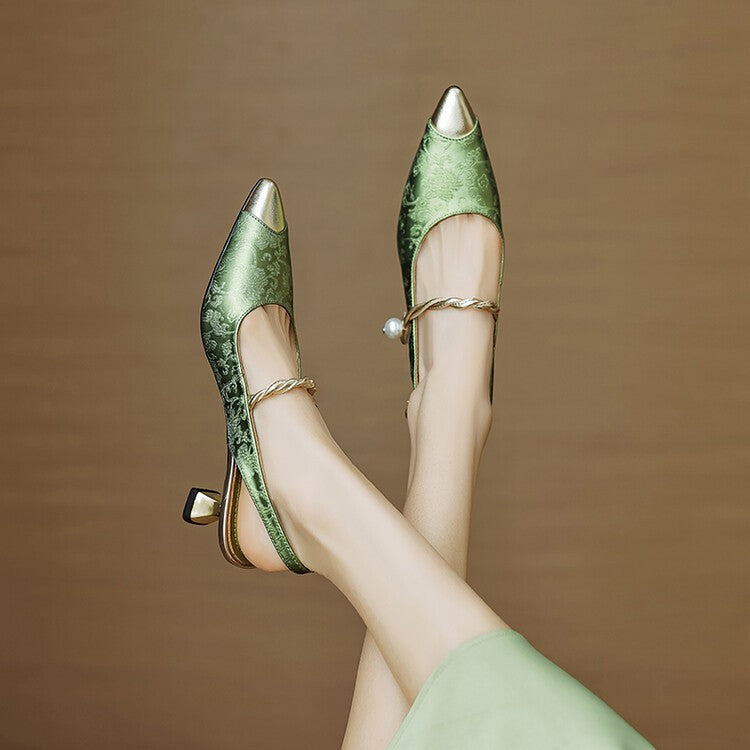 Jade Kitten Heels