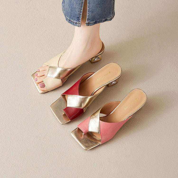 Opaline Genuine Leather Heels