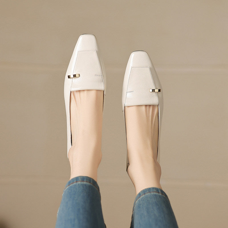 Luciana Genuine Leather Flats