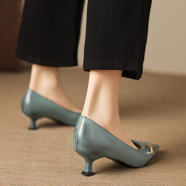 Verena Genuine Leather Heels
