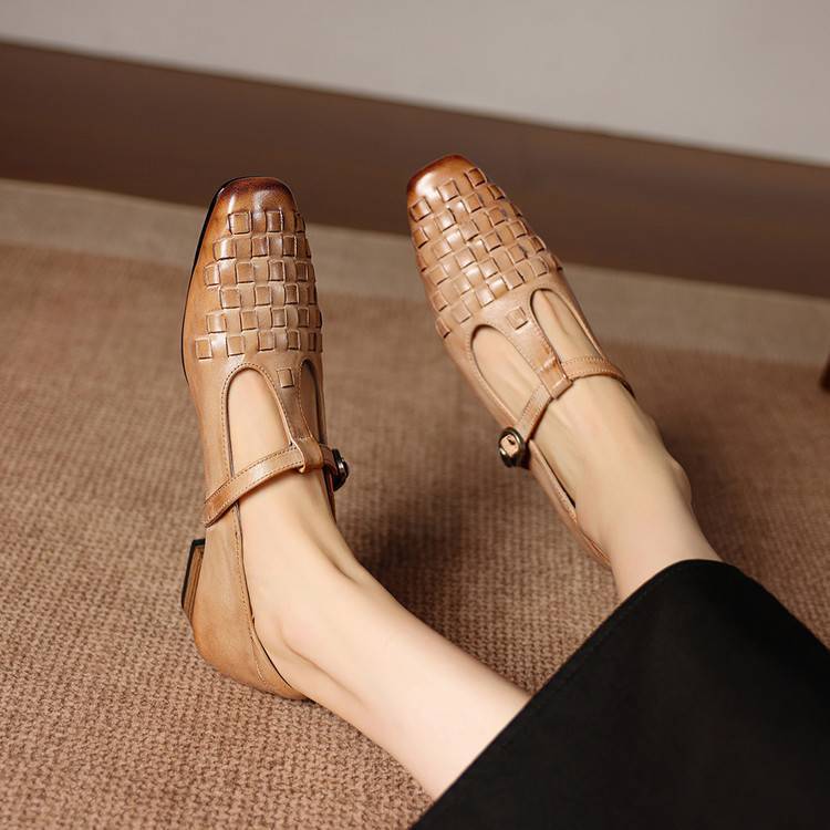 Soretta Genuine Leather Heels