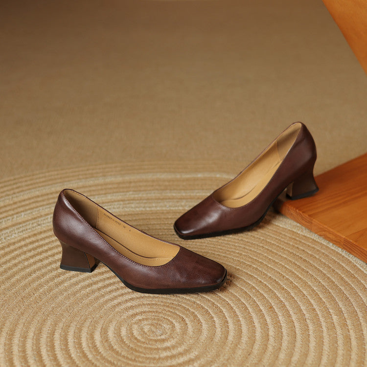 Eden Genuine Leather Heels