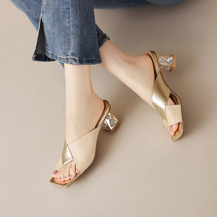 Opaline Genuine Leather Heels