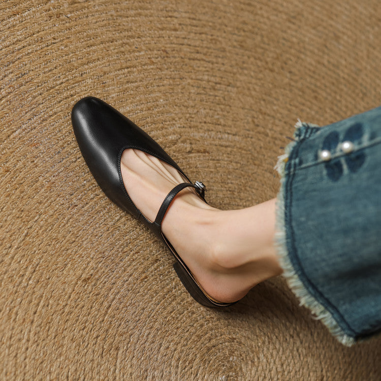 Avina Genuine Leather Mules