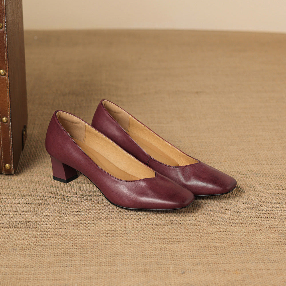Orella Genuine Leather Heels