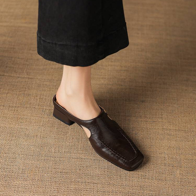 Nella Leather Mules