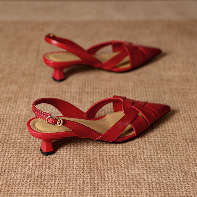 Valentina Genuine Leather Heels