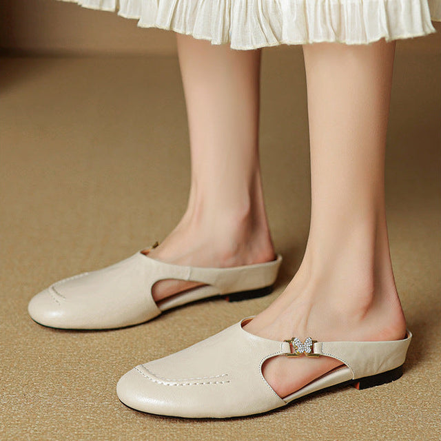 Zella Genuine Leather Mules