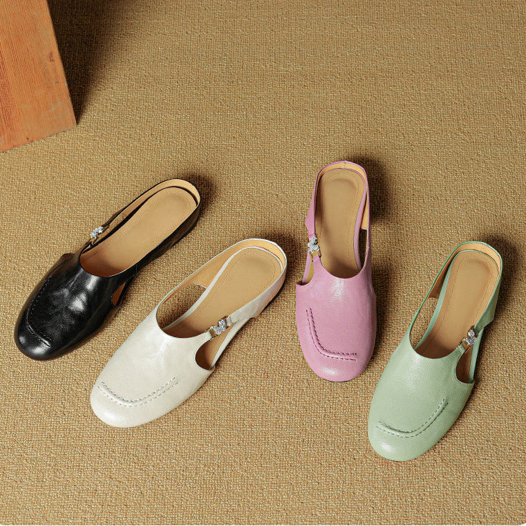 Zella Genuine Leather Mules