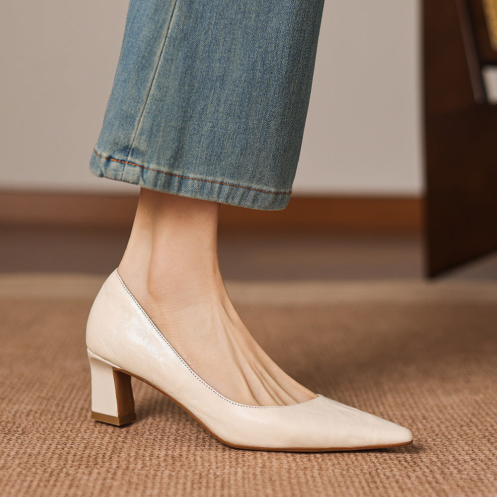 Lorvane Genuine Leather Heels