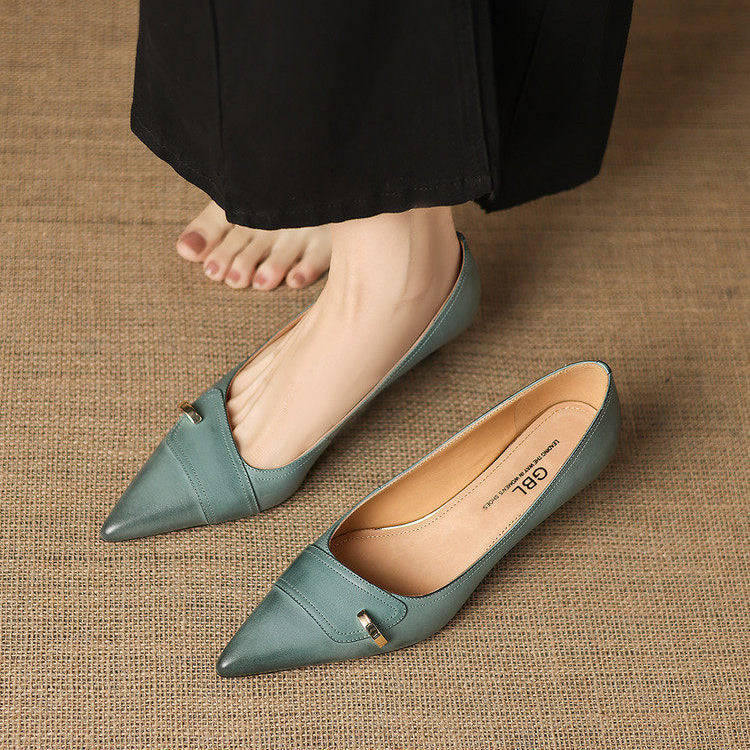Verena Genuine Leather Heels