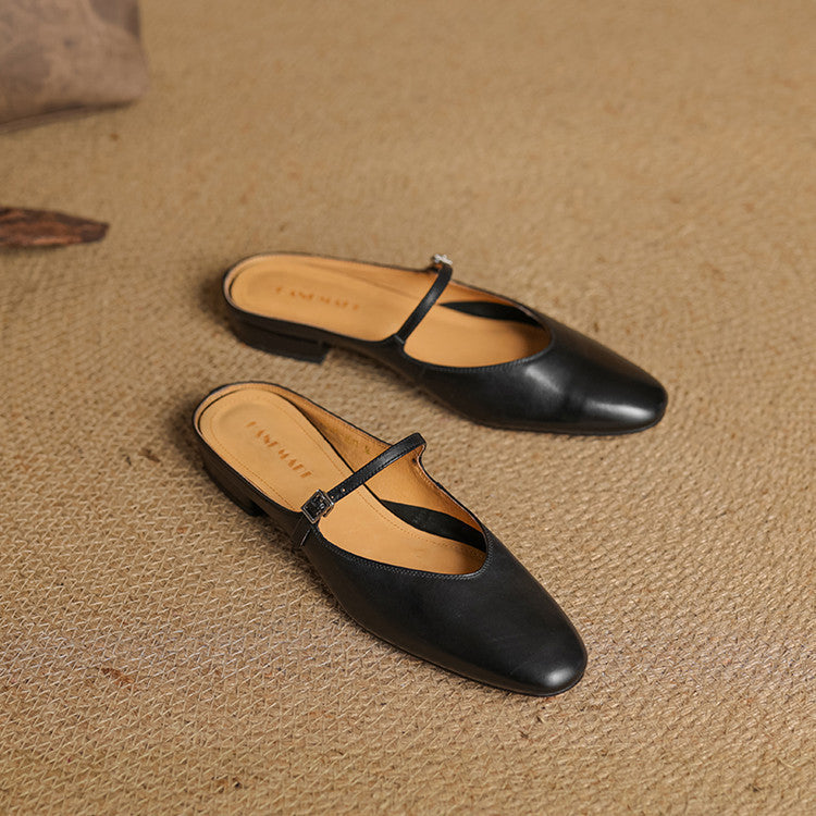 Avina Genuine Leather Mules