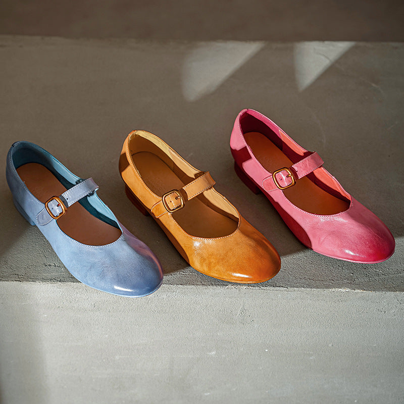 Galla Genuine Leather Heels