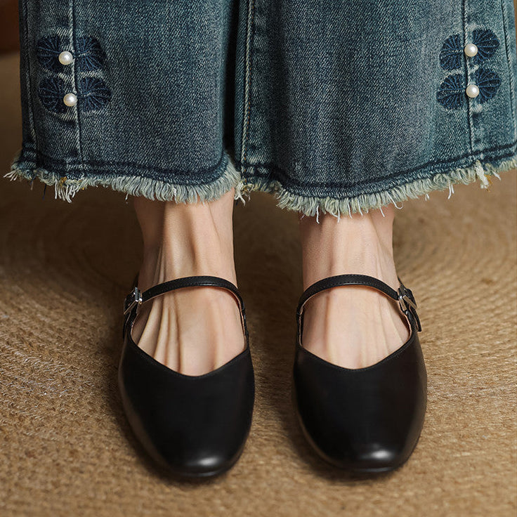 Avina Genuine Leather Mules