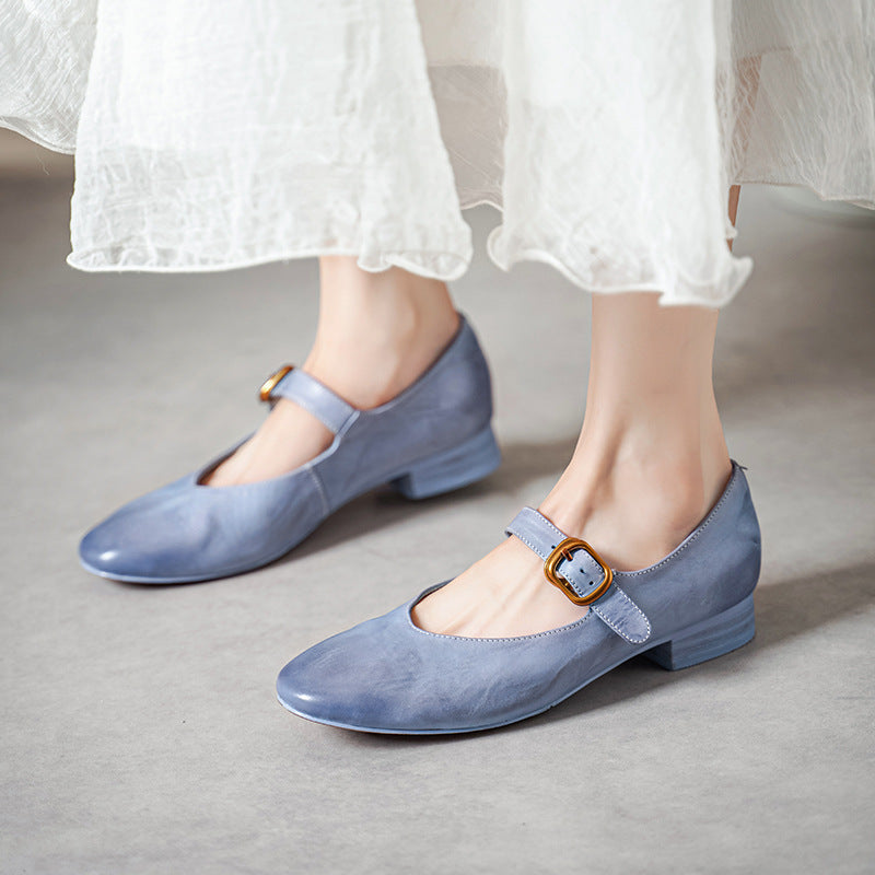 Galla Genuine Leather Heels