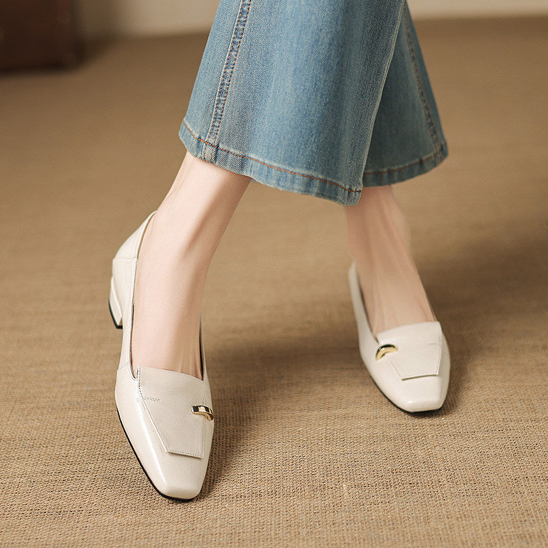 Luciana Genuine Leather Flats