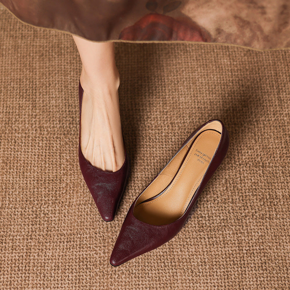 Lorvane Genuine Leather Heels