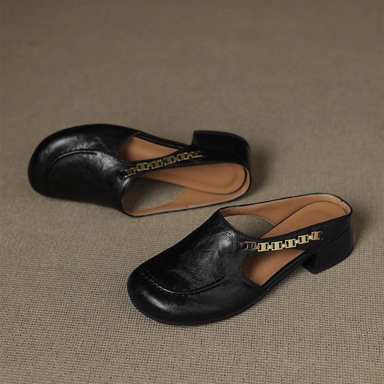 Lira Leather Mules