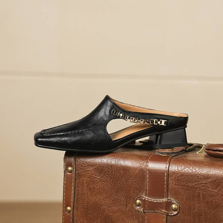Nella Leather Mules