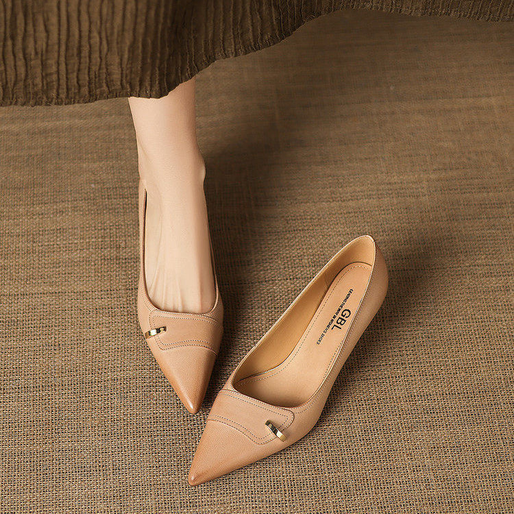 Verena Genuine Leather Heels