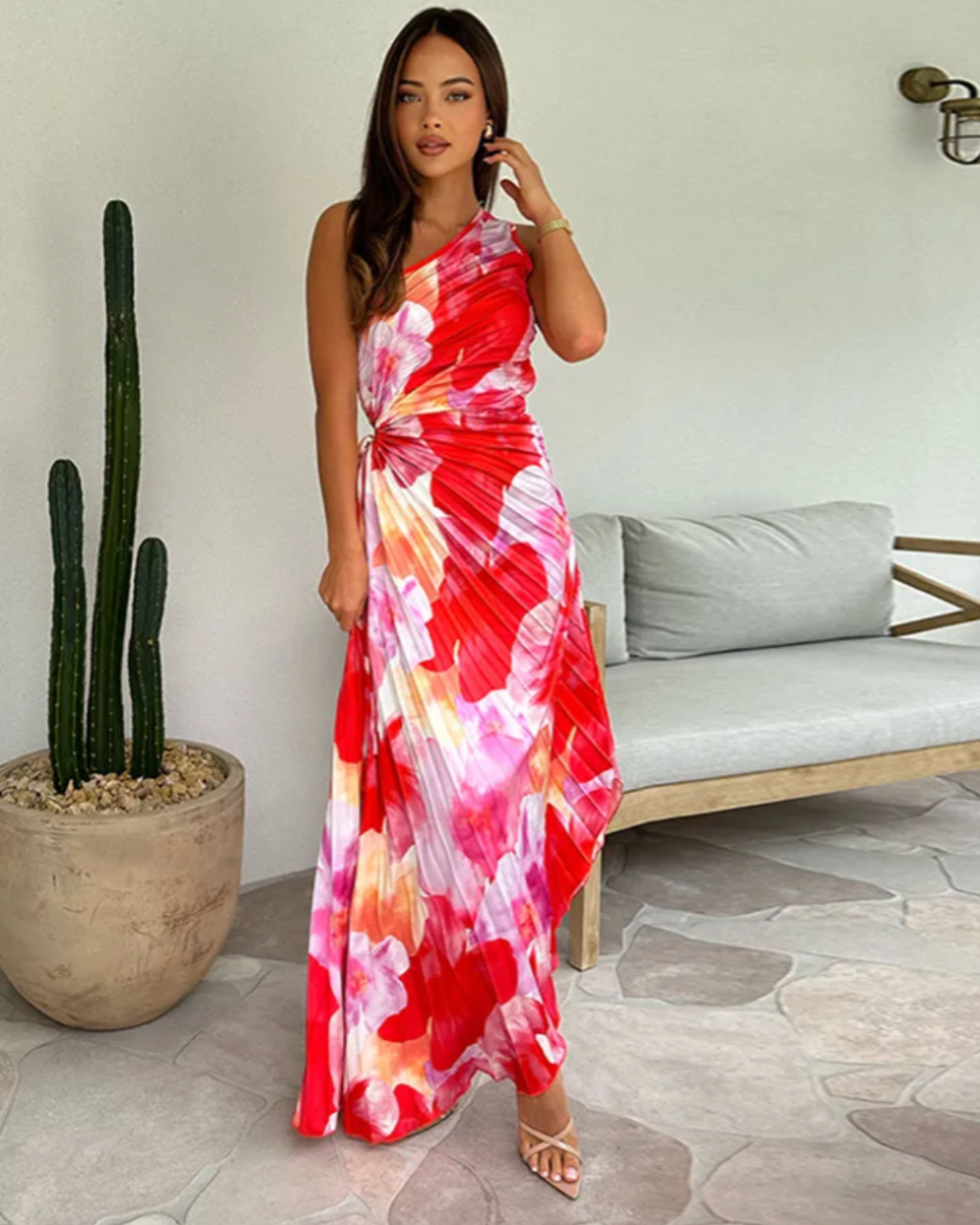 Violet & Grace™ | Vibrant Tropical Evening Dress