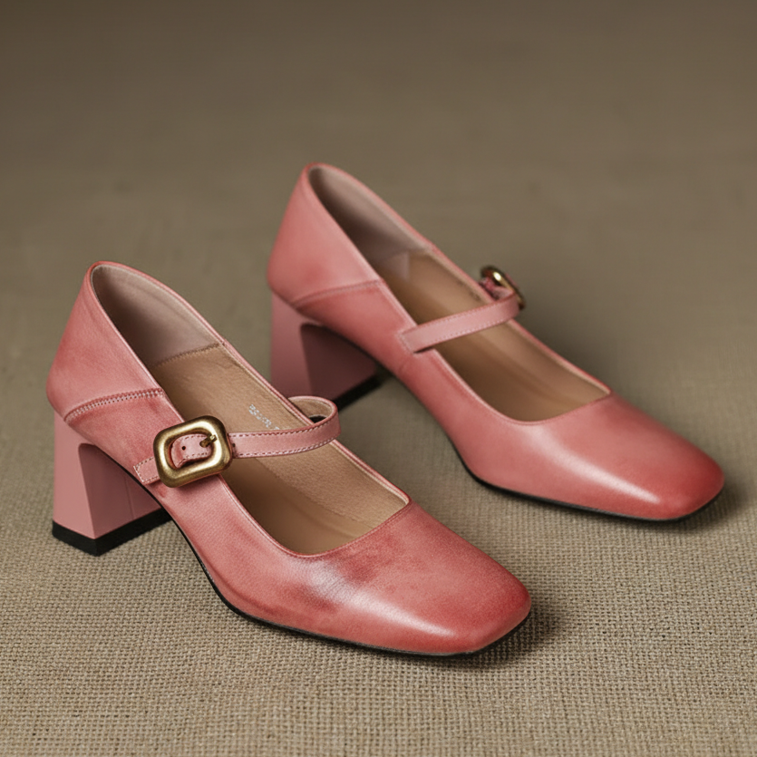 Luna Genuine Leather Heels